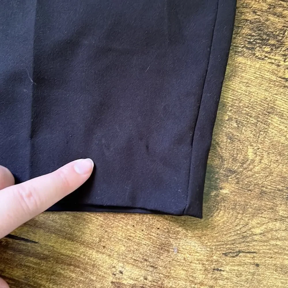 Worthington Petite Black Bermuda Polyester Blend Shorts